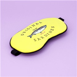 Маска для сна гелевая "Sardines", yellow