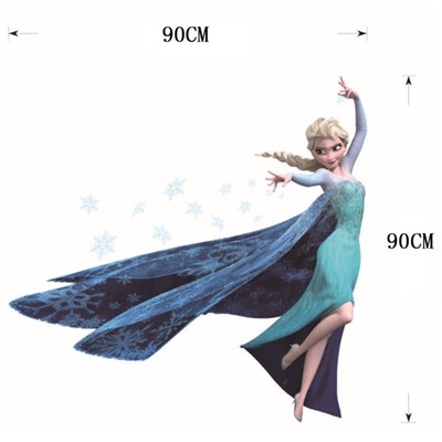 Наклейка многоразовая интерьерная  "Эльза #1" 60*90 см (2161)