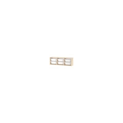 TROFAST ТРУФАСТ, Настенный модуль для хранения, светлая беленая сосна/белый, 93x21x30 см