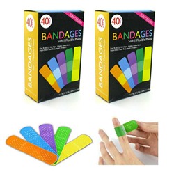 Набор цветных пластырей BANDAGES 40шт