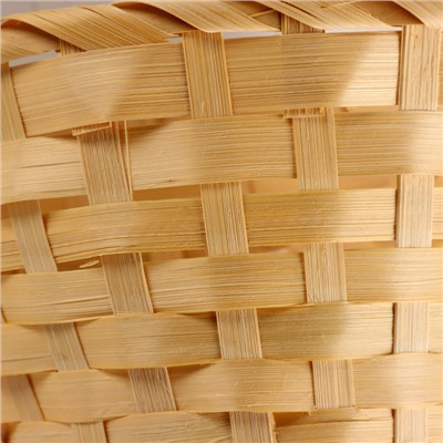 Корзина плетеная, D13х9хH30см, натуральный, бамбук