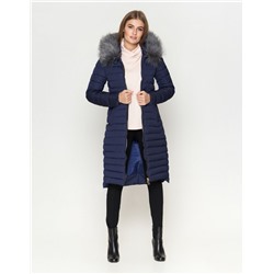 Темно-синяя куртка женская комфортная модель 6615