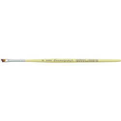 Кисть Синтетика "Ступенька" HANA Фантазируй № 5 (длина волоса 8 мм), короткая ручка жёлтая матовая