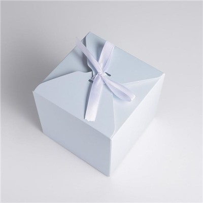 Коробка складная «Голубая», 12 × 12 × 12 см