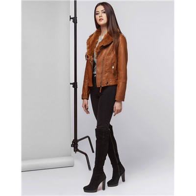 Оригинальная коричневая женская куртка Braggart "Youth" модель 25582