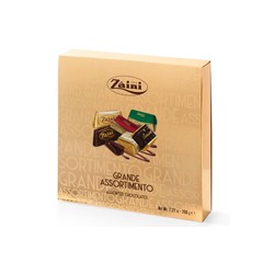 Ассорти шоколадных конфет Zaini "Подарочная коробка"  206 гр