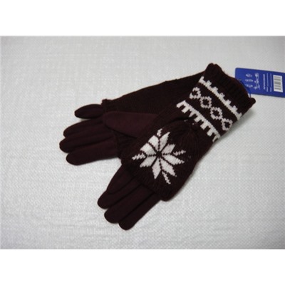 перчатки откидушки снежинка