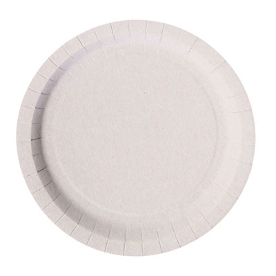 Набор бумажных тарелок «Смола», серая, в т/у плёнке, 6 шт, d=180 мм