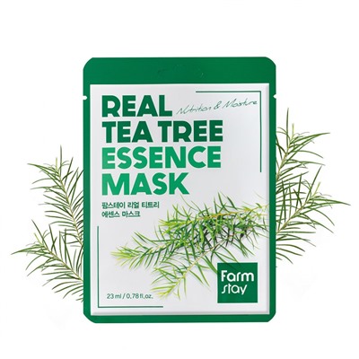 Тканевая маска для лица с экстрактом чайного дерева FarmStay Real Tea Tree Essence Mask