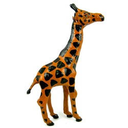 Жираф статуэтка 25х14см кожа