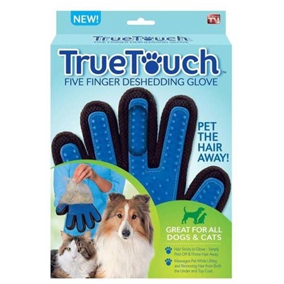 Перчатка для вычёсывания шерсти True Touch