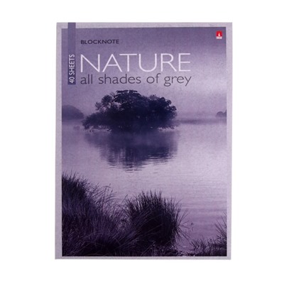 Блокнот А5, 40 листов на скрепке "Природа", МИКС