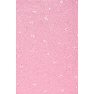 Пеленка детская Crockid К 8512 сердечки на розовом зефире