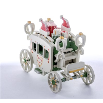 Елочная игрушка, сувенир - Карета крытая 6017 Santa