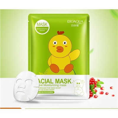 Тканевая маска для лица с экстрактом граната Bioaqua Facial Mask Animal Moisturizing Mask (Цыпленок) 30g