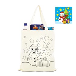 020-4151 Сумка-раскраска "Снеговик с подарками"