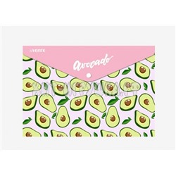 Папка конверт на кнопке А4 150 мкм непрозр. Pink Avocado deVente 3079271, 3079271