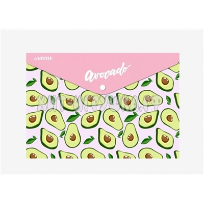 Папка конверт на кнопке А4 150 мкм непрозр. Pink Avocado deVente 3079271, 3079271