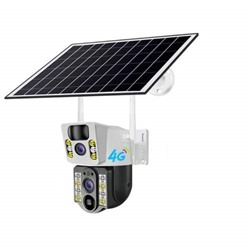 Беспроводная PIR IP-камера V380 наружная 4 МП 4G PTZ с датчиком движения, на солнечной батарее оптом