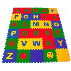 Детский коврик-пазл Английский алфавит