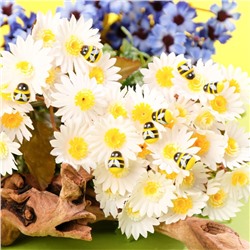 Декор флористический «Пчёлы», 10 шт., 19 х 14 мм