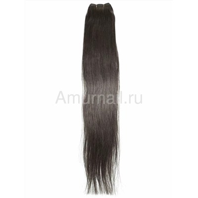 Натуральные волосы на трессе №9 Светло-Коричневый 70 см