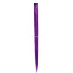 Цветная прядь на заколке VDM 50 см Фиолетовый