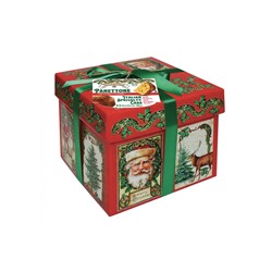 Кекс Рождественский Panettone VALENTINO "MERRY CHRISTMAS"  с изюмом и  цукатами в подарочной коробке 1000гр