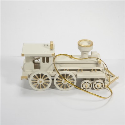 Елочная игрушка, сувенир - Ретро паровоз 1013