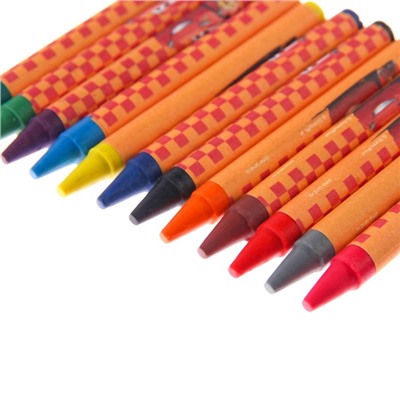 Восковые карандаши Тачки, набор 12 цветов