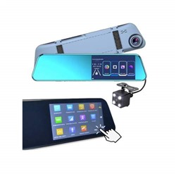 Автомобильное зеркало видеорегистратор с 2 камерами, с LCD дисплеем оптом