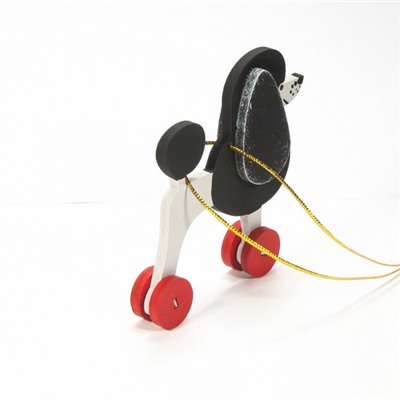 Елочная игрушка - Пудель черный 9005