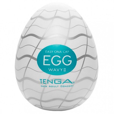 Мастурбатор супер эластичный в виде яйца Wavy Tenga