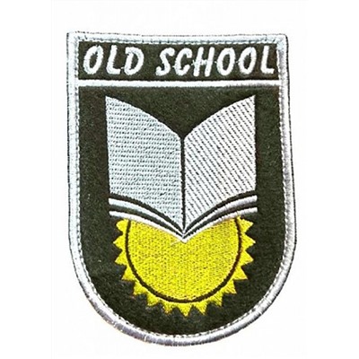 Патч на липучке Old school, 7х9.5 см