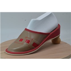 033-1-35  Обувь домашняя (Тапочки кожаные) размер 35