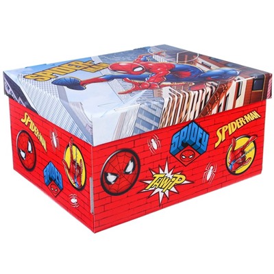 Коробка подарочная складная с крышкой, 31 х 25,5 х 16 "Spider-man", Человек-паук