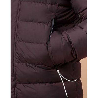 Качественная темно-бордовая куртка модель 29433