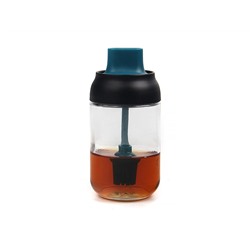 SP-629-BL Банка 250мл для масла, соусов с кисточкой, пластик 217-20-017 BLUE