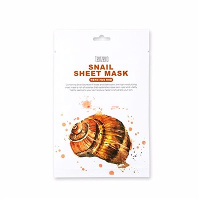 Тканевая маска для лица Tenzero Snail Sheet Mask