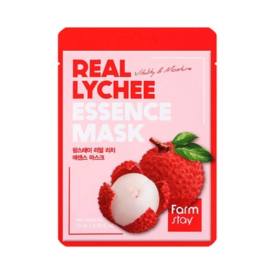 Тканевая маска для лица с экстрактом личи FarmStay Real Lychee Essence Mask