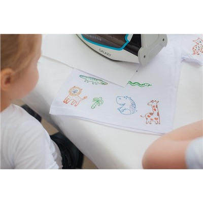 Термотрансфер-хамелеон «Зоопарк детский», 19,3 × 17,5 см, 9 дизайнов