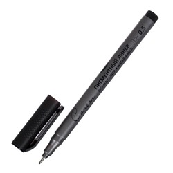 Ручка капиллярная для черчения ЗХК "Сонет" линер 0.5 мм, чёрный, 2341648