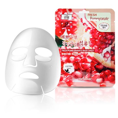 Fresh Pomegranate Mask Sheet 23ml Тканевая маска для лица с экстрактом граната