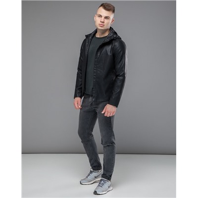 Куртка мужская Braggart "Youth" черная трендовая модель 15353
