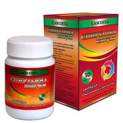 Спирулина Самхита (природный комплекс аминокислот, витаминов и микроэлементов) Spirulina Samhita 30 капс.