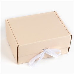 Складная коробка «Бежевая», 22 х 16.5 х 10 см