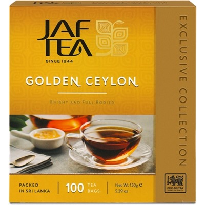 JAF TEA. Golden Ceylon карт.пачка, 100 пак.