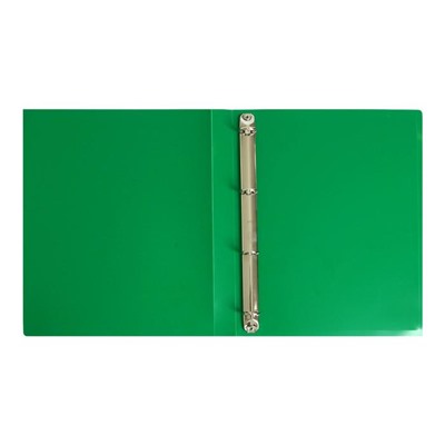 Папка на 4 кольцах А4, Calligrata, 25 мм, 500 мкм, зелёная