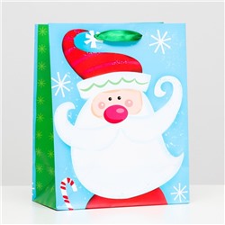 Пакет ламинированный "Дед мороз-красный нос" 18 х 23 х 10