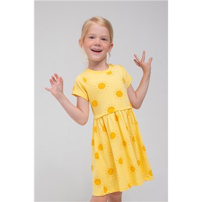 Платье для девочки Crockid К 5751 солнечный, солнышки-смайлики к1284